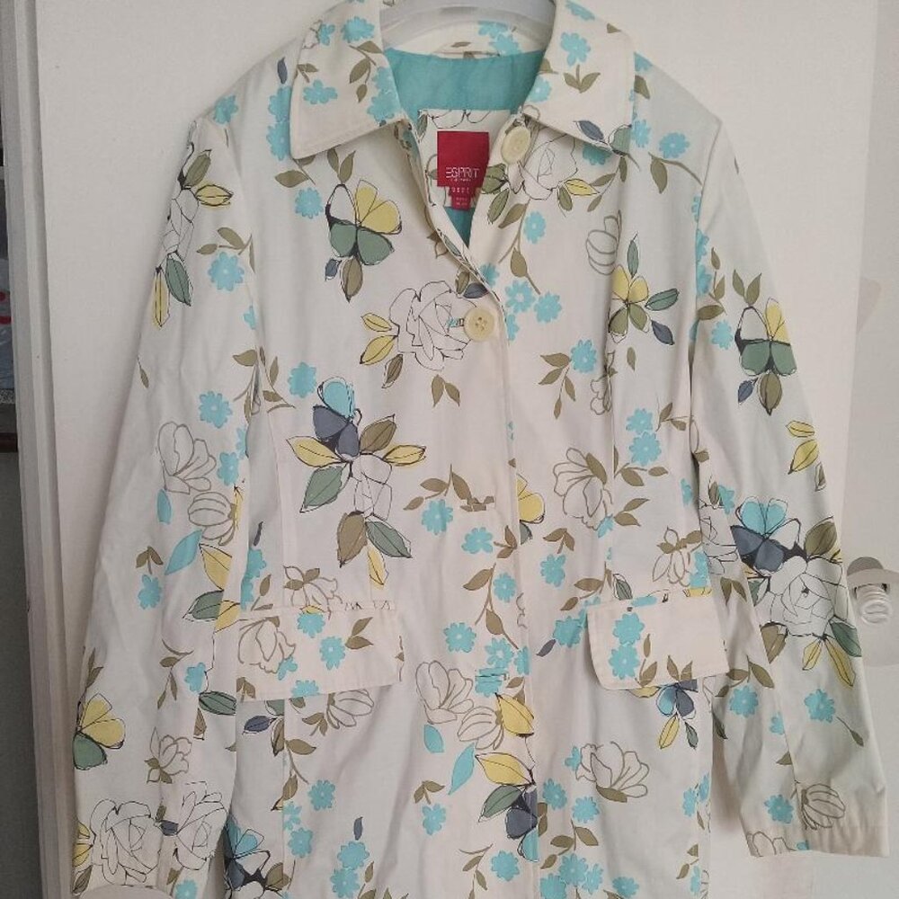 ESPRIT Women Jacket & Coats Vintage Coat Floral Size M